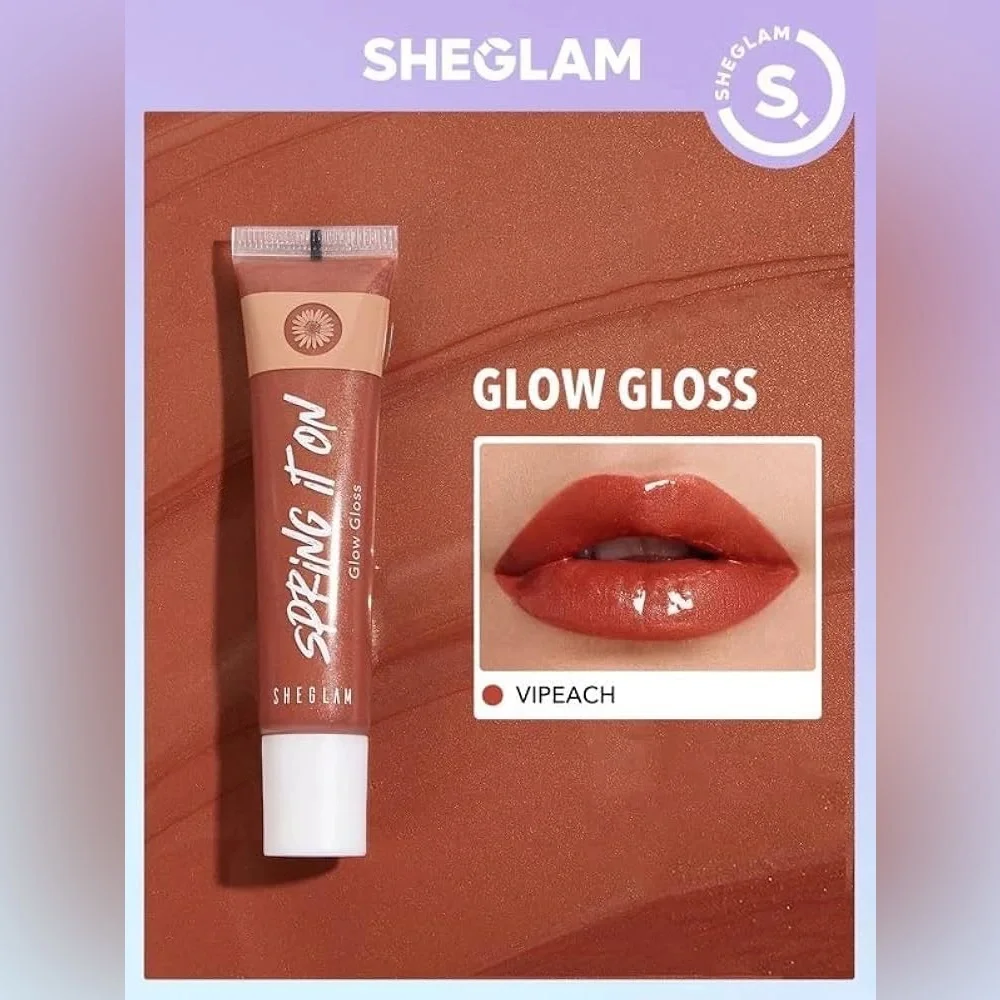 SHEGLAM Spring It On Glow Gloss – VIPeach. Developed with care.Contains many